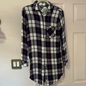 Rails navy and White Plaid Mini Dress